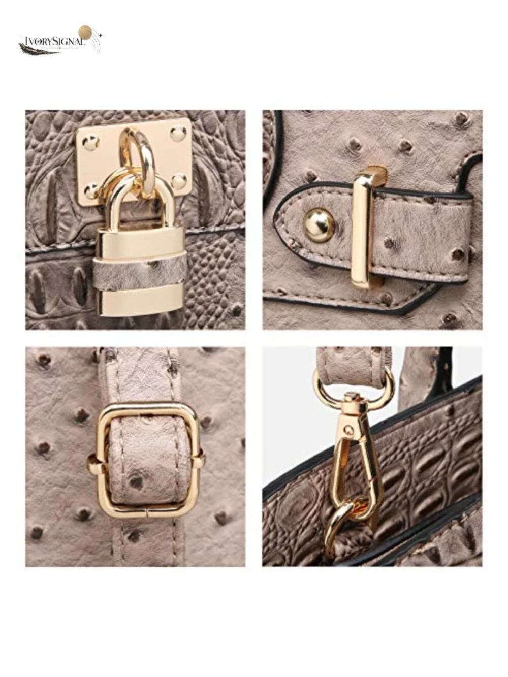 Vegan Leather Satchel Tote Handbag with Matching Wallet